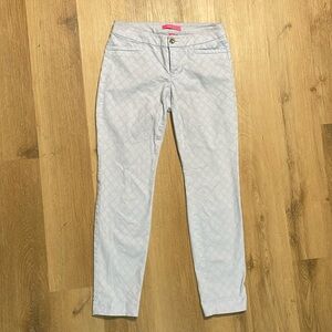 Women’s Lily Pulitzer light blue Kelly skinny ankle pants size 2